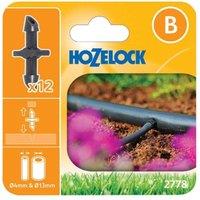 Hozelock 2778 Straight Connector 4mm (Pack 12) in Yellow