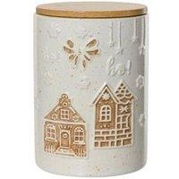 Garden Greatness Gingerbread House Kitchen Storage Jar in White | Size: 1 Pack