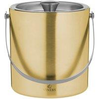 Rayware Viners Barware Double Wall Steel Gold Ice Bucket 1.5L