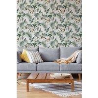 Superfresco Easy Adilah Tropical Floral Wallpaper in White | Size: 10000mm x 520mm