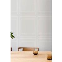 Superfresco Paintable Wood Panelling Textured White Durable Wallpaper | Size: 10000mm x 520mm