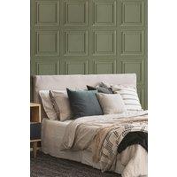 Fresco Wood Panel Wallpaper in Green | Size: 10000mm x 520mm
