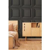 Fresco Wood Panel Wallpaper in Grey