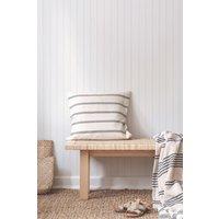 Superfresco Paintable Wood Slat Textured White Durable Wallpaper | Size: 10000mm x 520mm