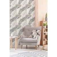 Fresco Agate Marbled Plain Grey Gold Wallpaper | Size: 10000mm x 520mm