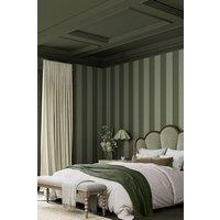Superfresco Easy Regent Stripe Forest Wallpaper in Green | Size: 10000mm x 520mm