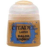 Citadel Games Workshop Colour Layer: Balor Brown (12ml) Paint