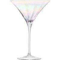 LSA Cocktail Glasses 300ml Mother of Pearl Finish Set of 2 in Natural