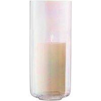 LSA Pearl Candle Holder with Candle 28.5cm in Clear