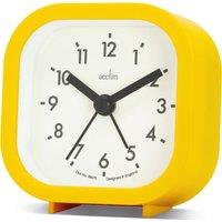 Acctim Robyn Mini Bedside Alarm Clock in Yellow