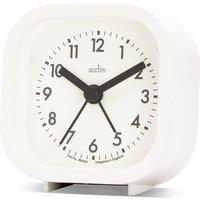 Acctim Robyn Mini Bedside Alarm Clock in White