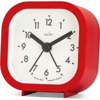 Acctim Robyn Mini Bedside Alarm Clock in Red
