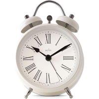 Acctim Shefford Compact Analogue Faux Bell Alarm Clock in Off-White