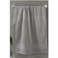 Catherine Lansfield 'Zero Twist' Bath Sheet in Silver
