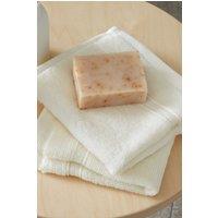 Catherine Lansfield 'Zero Twist' Face Cloth Pair in Cream