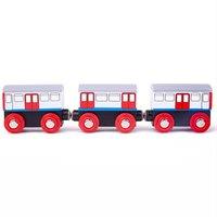 Tidlo Wooden London Underground Train Toy 3 Carriages