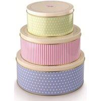 Tala Retro Design Round Cake Tins Set of 3 Multi Colour