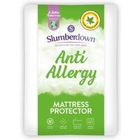 Slumberdown Anti Allergy Mattress Protector in White | Size: Double