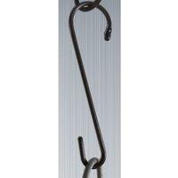 Poppyforge Handy Hook 8 Inches - Garden Hanger - Solid Steel - H20.3 cm - Brown