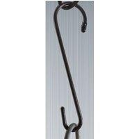 Poppyforge Handy Hook 8 Inches Silver - Garden Hanger - Steel - H20.3 cm - Black