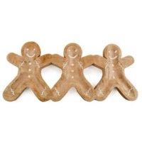 Garden Greatness Three Gingerbread Platter Plate in Brown | Size: 1 Pack