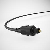 AVF 1m Digital Optical Cable - Black