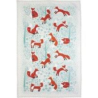 Ulster Weavers 'Foraging Fox' Animal Print 100% Cotton Tea Towel in Blue