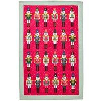 Ulster Weavers 'Nutcracker Parade' Festive Graphic Print 100% Cotton Tea Towel in Red
