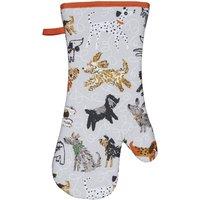 Ulster Weavers 'Dog Days' Animal Print Gauntlet Oven Glove in Grey