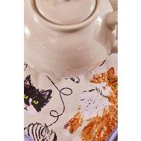 Ulster Weavers 'Feline Friends' Animal Print 100% Cotton Pot Mat in Grey