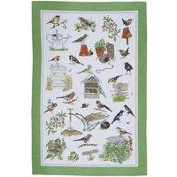Ulster Weavers 'Garden Birds' Animal Print 100% Cotton Tea Towel in Green