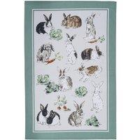 Ulster Weavers 'Rabbit Patch' Animal Print 100% Cotton Tea Towel in Green