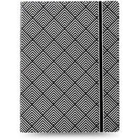 Filofax Impressions Black & White Deco A5 Notebook 115067