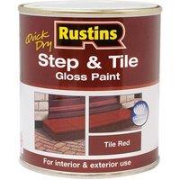 Rustins Step & Tile Paint Red 250ml