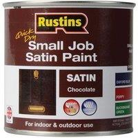 Rustins Small Job Satin Paint - Chocolate - 250ml in Brown