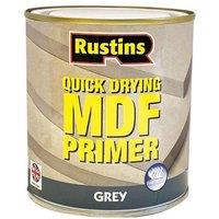Rustins Quick Drying Mdf Primer Grey 500Ml