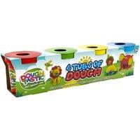 RMS Dough Tastic 4 Tubs Of Dough Assorted Colours