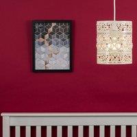 ValueLights Moroccan Shabby Chic White Ceiling Pendant Shade