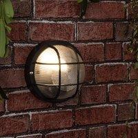 ValueLights Pendle Black Outdoor Wall Bulkhead Light