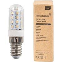 ValueLights E14 3W Pygmy Warm White LED Bulb in Clear