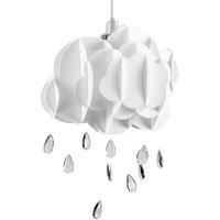 ValueLights Children's Cloud & Rain Drops White Ceiling Pendant Shade