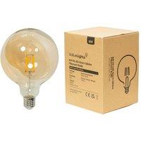 ValueLights E27 6W Amber Filament Globe Warm White LED Bulb in Orange