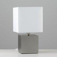 ValueLights Cubbie Silver Table Lamp Touch On/Off Dimmable