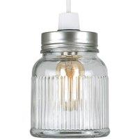 ValueLights Brushed Chrome Ceiling Pendant Shade in Metallic Silver