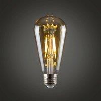ValueLights E27 4W Dimmable Amber Filament Pear Shaped Warm White LED Bulb in Orange
