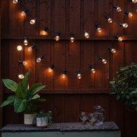 ValueLights Festoon 10 Set Black Outdoor String Festoon Light