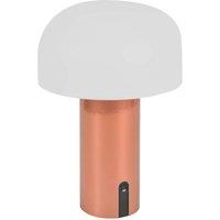 ValueLights Rechargeable Copper Touch Table Lamp LED Out/In Cordless Dimmer Light
