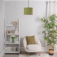 ValueLights Torbery Set of 3 Nesting Easy Fit Ceiling Pendant Light Lamp Shades in Olive