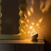 ValueLights Aurora Starry Sky Projector LED Bedside Night Light in White