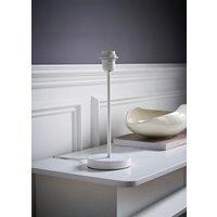 ValueLights Charlie White Metal Single Stem Table Lamp Base